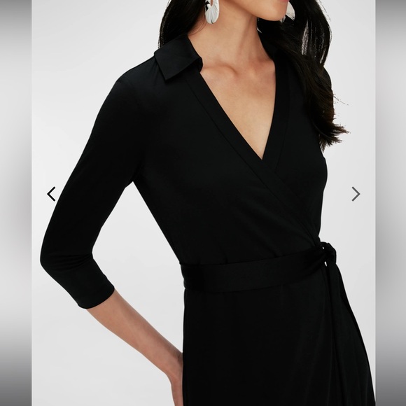 Jeanne Wrap Dress in Black, size 2 - Picture 11 of 16